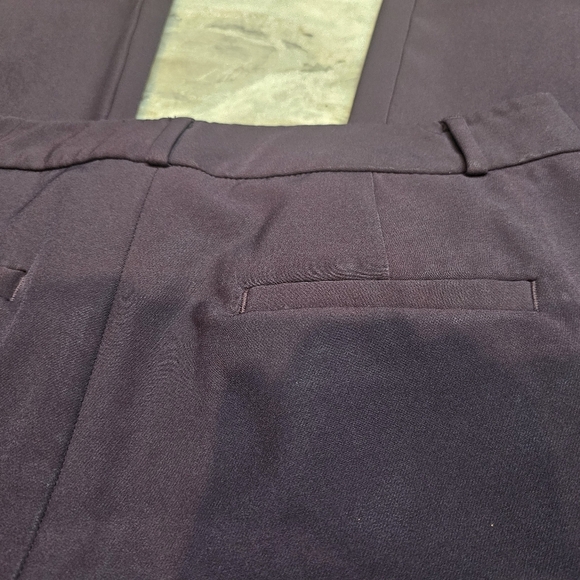 Banana Republic Ryan Fit Plum Dress Pants 8P Petite - Picture 7 of 8